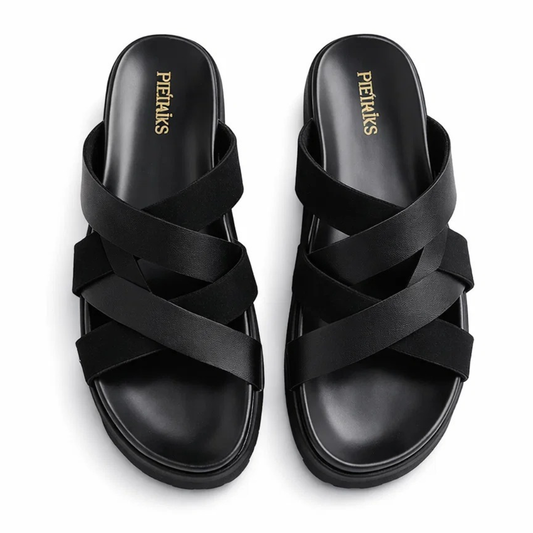 H Aura Men’s Premium Slippers (Black)