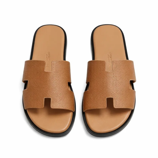 H Men’s Premium Slippers (Brown)